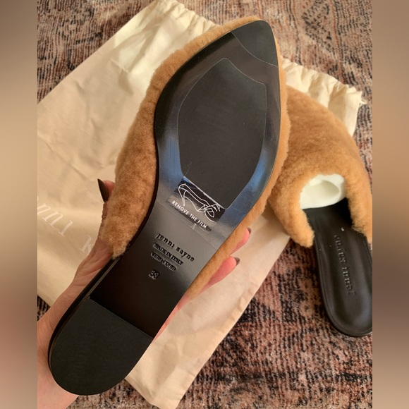NWT Jenni Kayne Tan Sherpa Mules - Picture 3 of 5